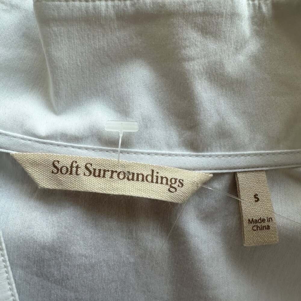 Soft Surroundings Icon Charlize Shirt Womens Size S Old Money Timeless Classic - Picture 5 of 8
